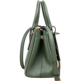 Prada Saffiano Leather Golden Floral Pelletteria Galleria Mini Handbag