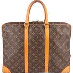 Louis Vuitton Canvas Monogram Porte Documents Business Handbag - vintageandkickz