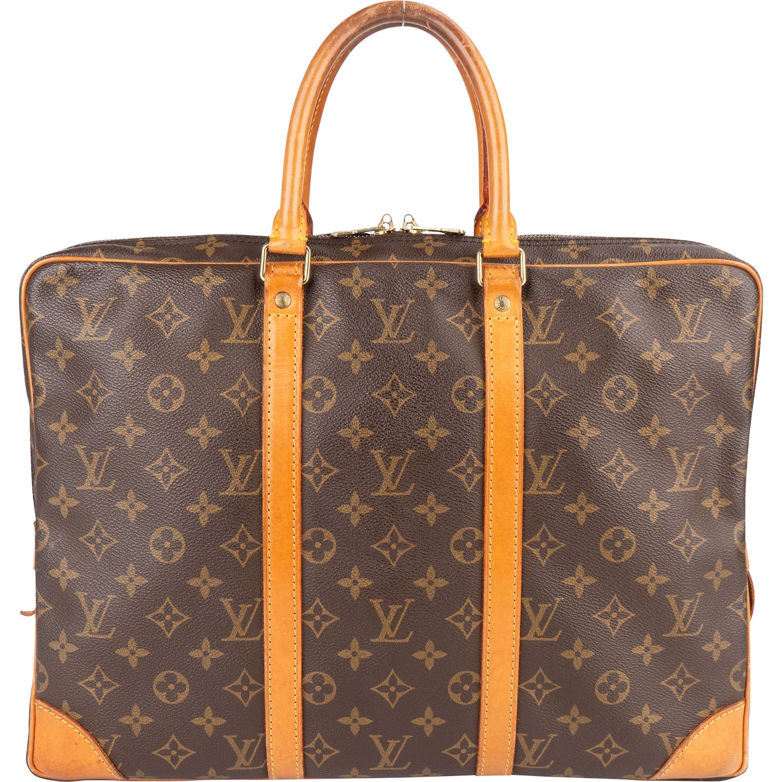 Louis Vuitton Canvas Monogram Porte Documents Business Handbag - vintageandkickz
