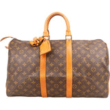 Louis Vuitton Monogram Canvas Keepall 45 Travel Bag - vintageandkickz