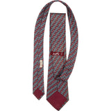 Hermès Chaîne d'Ancre Striped Silk Tie Krawatte