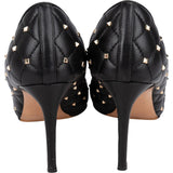 Valentino Black Quilted Leather Rockstud Pumps (35,5)