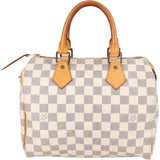 Louis Vuitton Monogram Damier Azur Speedy 25 Handbag