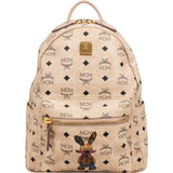 MCM Monogram Visetos Zoo Rabbit Small Stark Backpack
