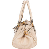 Chloé White Leather Paddington Handbag