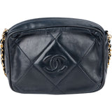 Chanel Quilted Lambskin Tassel Camera Crossbody Bag
