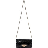 Chanel Quilted Patent Leather CC Crossbody Bag - vintageandkickz