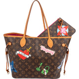 Louis Vuitton Monogram Canvas Illustre LV World Neverfull MM Shoulder Bag