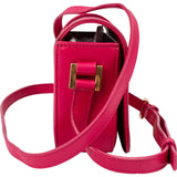 Yves Saint Laurent Pink Calfskin Box Leather Small Solferino Crossbody Bag