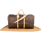 Louis Vuitton Monogram Canvas Keepall 60 Bandoulière Travel Bag