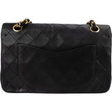 Chanel Quilted Lambskin 24K Gold Small Double Flap Shoulder Bag