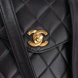 Chanel Quilted Lambskin 24K Gold Single Flap Crossbody Bag
