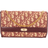Christian Dior Totter Monogram Canvas Flap Shoulder Bag