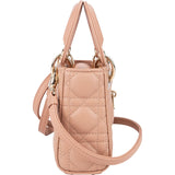 Christian Dior Lambskin Micro Lady Dior Crossbody Handbag