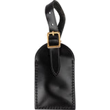 Louis Vuitton Black Noir Leather Luggage Tag