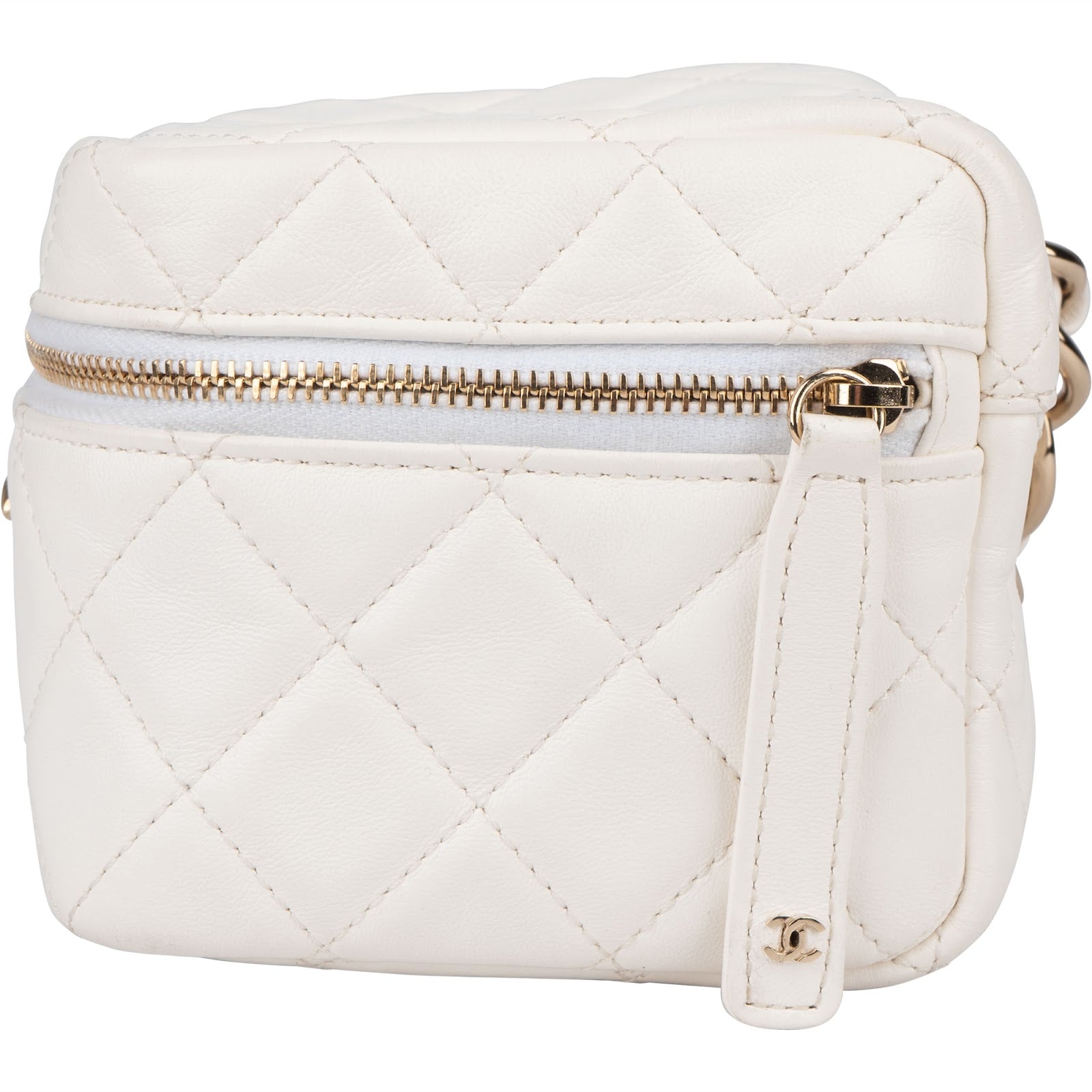 Chanel Quilted Lambskin Small Vanity Chain Handbag xx prüfen, maße - vintageandkickz