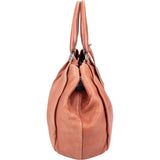 Prada Vitello Daino Deerskin Gathered Tote Handbag
