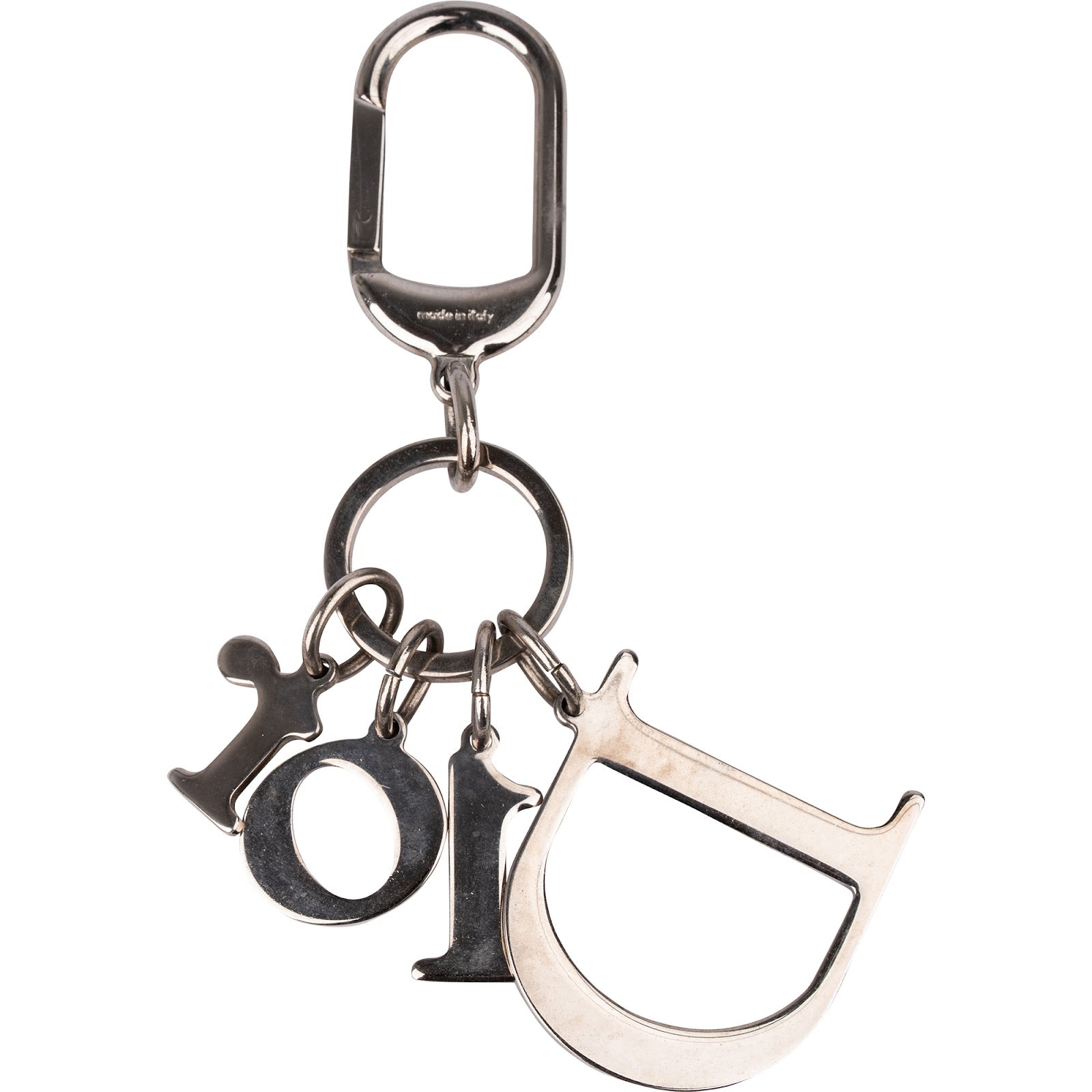 Dior Crystal Spellout Keychain - vintageandkickz