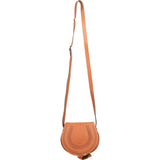 Chloé Grained Calfskin Marcie Small Saddle Crossbody Bag