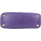 Prada Purple Saffiano Leather Galleria Handbag - vintageandkickz
