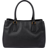 Prada Black Saffiano Leather Galleria Handbag