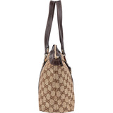 Gucci Monogram GG Canvas Abbey Tote Shoulder Bag