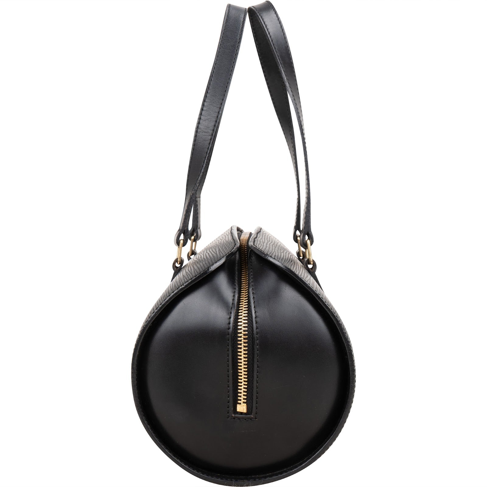 Louis Vuitton Noir Epi Leather Soufflot Handbag - vintageandkickz