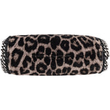 Stella McCartney Leopard Fur Print Falabella Tote Crossbody Handbag