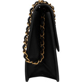 Chanel Quilted Lambskin 24K Gold Single Flap Shoulder Bag