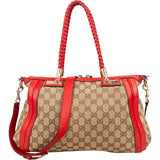 Gucci GG Monogram Bamboo Handbag