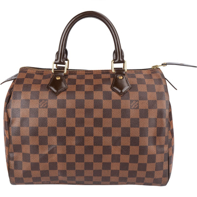 Louis Vuitton Monogram Damier Ebene Speedy 30 Handbag - vintageandkickz