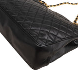 Chanel Quilted Lambskin Large CC Shopping Tote Shoulder Bag