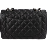 Chanel Quilted Lambskin Jumbo Single Flap Crossbody Bag