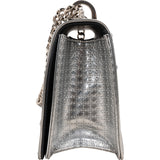 Christian Dior Metallic Patent Leather Diorama Flap Crossbody Bag