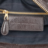 Balenciaga Dark Brown Leather Giant 21 City Handbag