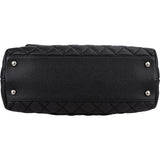 Chanel Quilted Caviar Leather Palladium Coco Handle Single Flap Handbag