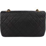 Chanel Quilted Lambskin 24K Gold Turnlock Single Flap Crossbody Bag - vintageandkickz