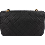 Chanel Quilted Lambskin 24K Gold Turnlock Single Flap Crossbody Bag - vintageandkickz