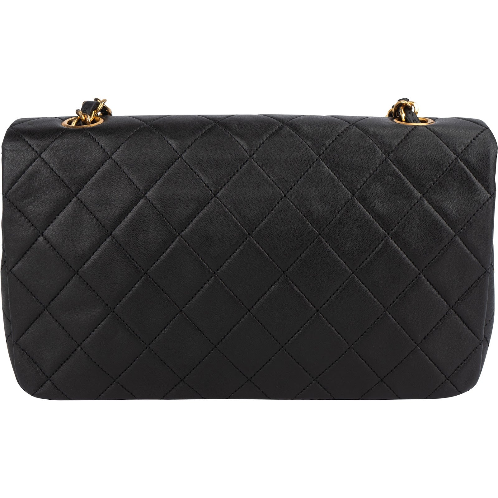 Chanel Quilted Lambskin 24K Gold Turnlock Single Flap Crossbody Bag - vintageandkickz
