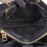 Gucci Pebbled Leather Bamboo Handbag