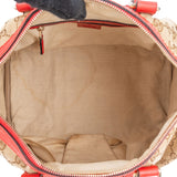 Gucci Monogram GG Canvas Vintage Web Boston Handbag