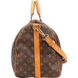 Louis Vuitton Monogram Canvas Keepall 50 Bandoulière Travel Bag