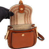 Chloé Brown Braided Leather Hudson Crossbody Bag