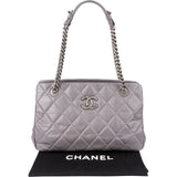 Chanel Quilted Glazed Calfskin Modern Chain Tote Shoulder Bag