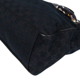 Gucci Monogram GG Canvas Positano Tote Handbag - vintageandkickz