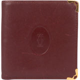 Cartier Bordeaux Leather Bifold Wallet