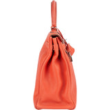 Hermès Taurillon Clemence Leather Kelly 35 Handbag