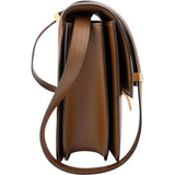 Celine Brown Calfskin Classic Box Medium Crossbody Bag