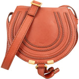 Chloé Grained Calfskin Marcie Mini Saddle Crossbody Bag