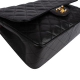 Chanel Quilted Caviar Leather Jumbo Double Flap Crossbody Bag